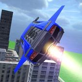 Скачать взломанную Flying Extreme Car 3D (Мод все открыто) на Андроид