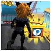 Скачать взломанную Subway Cat Girl Noir (Взлом на монеты) на Андроид
