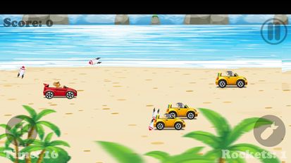 Скачать взломанную Beach Jerry Racing and Cat (Мод все открыто) на Андроид