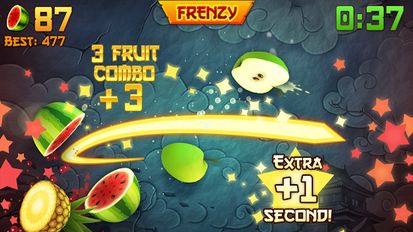 Скачать взломанную Fruit Ninja® (Мод много денег) на Андроид
