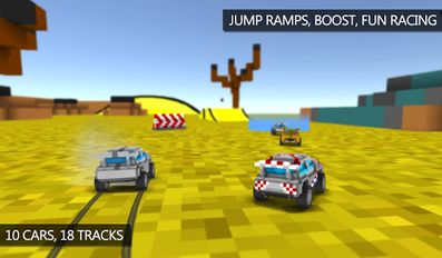 Скачать взломанную Blocky Rally Racing (Взлом на монеты) на Андроид