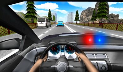 Скачать взломанную Police Driving In Car (Мод все открыто) на Андроид