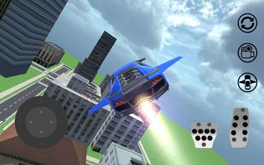Скачать взломанную Flying Extreme Car 3D (Мод все открыто) на Андроид