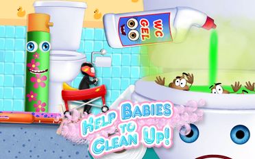 Скачать взломанную Baby Toilet Race: Cleanup Fun (Взлом на монеты) на Андроид