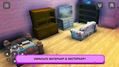 Скачать взломанную Sim Girls Craft: Дом дизайн (Мод все открыто) на Андроид