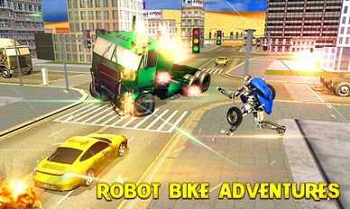 Скачать взломанную Robot Motorbike Rider (Мод все открыто) на Андроид