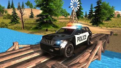 Скачать взломанную Езда авто полиции бездорожья (Мод много денег) на Андроид