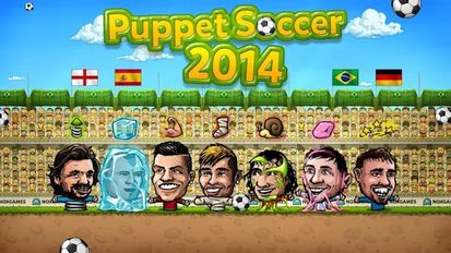 Скачать взломанную Puppet Soccer 2014 - футбол (Мод все открыто) на Андроид