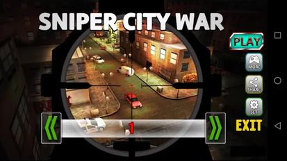 Скачать взломанную Sniper City War (Мод много денег) на Андроид