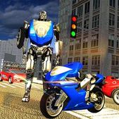 Скачать взломанную Robot Motorbike Rider (Мод все открыто) на Андроид
