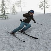 Скачать взломанную Alpine Ski III (Мод все открыто) на Андроид