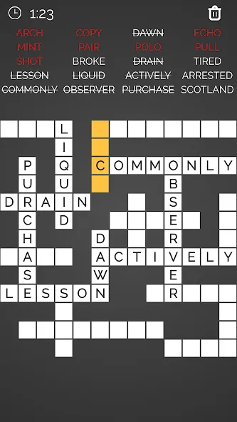Crossword : Word Fill  [МОД Все открыто] Screenshot 2