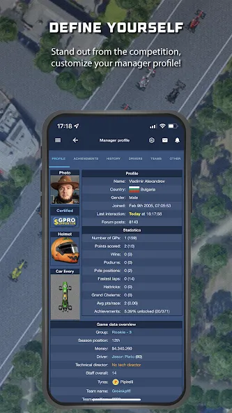 GPRO - Classic racing manager (ГПРО)  [МОД Много денег] Screenshot 2