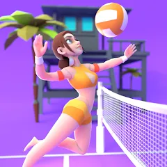 Скачать взлом Beach Volleyball Game (Бичволлейбол игра)  [МОД Все открыто] на Андроид