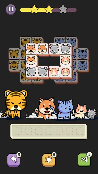 Match 3 Animal - Zen Puzzle (Матч 3 Животное)  [МОД Mega Pack] Screenshot 2