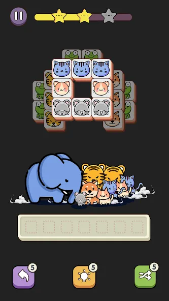 Match 3 Animal - Zen Puzzle (Матч 3 Животное)  [МОД Mega Pack] Screenshot 4