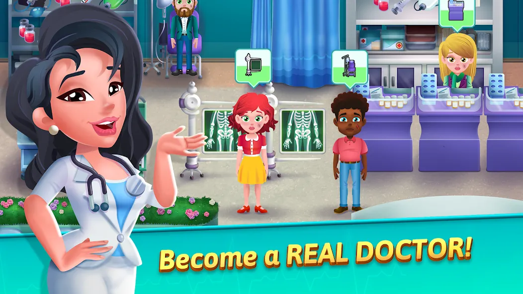 Medicine Dash: Hospital Game (Медицинский Дэш)  [МОД Много монет] Screenshot 1