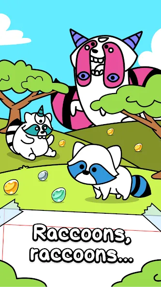 Raccoon Evolution: Idle Mutant (Раккун Эволюция)  [МОД Меню] Screenshot 1