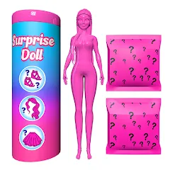 Скачать взлом Color Reveal Suprise Doll Game (Цветной сюрпризный кукольный игровой набор)  [МОД Unlocked] на Андроид