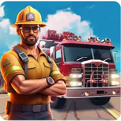 Скачать взлом Real Firefighter 3D Simulator (Реальный Пожарник 3D Симулятор)  [МОД Меню] на Андроид