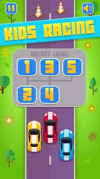 Kids Racing, Racecar Boy Girl  [МОД Unlimited Money] Screenshot 3