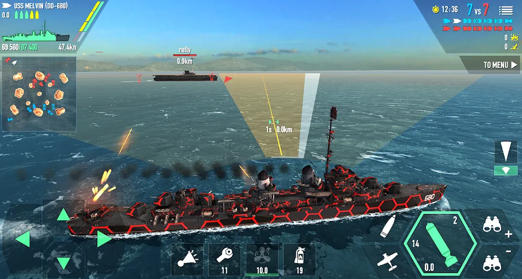 Battle of Warships: Online (Баттл оф Уоршипс)  [МОД Unlocked] Screenshot 2