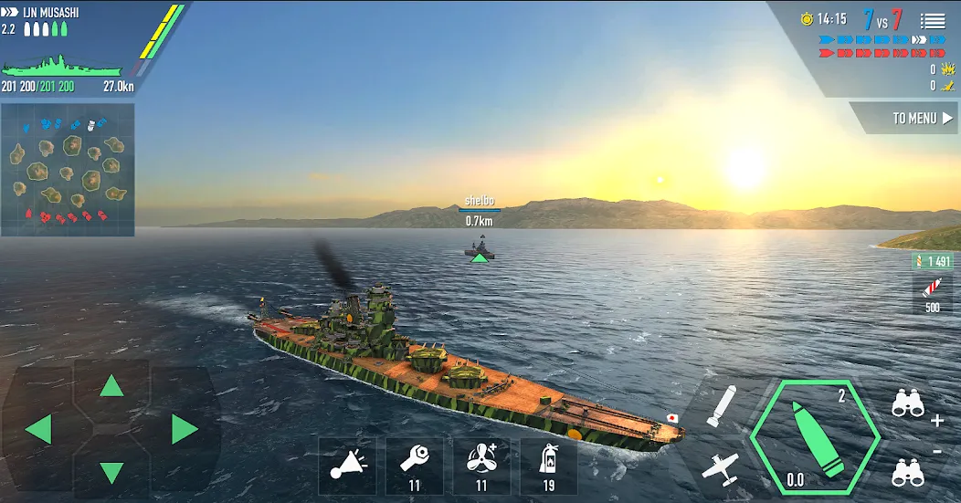 Battle of Warships: Online (Баттл оф Уоршипс)  [МОД Unlocked] Screenshot 3