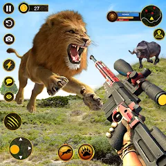 Скачать взлом Sniper Animal Deer Hunter Game (Снайперские игры на животных) [МОД Mega Pack] на Андроид