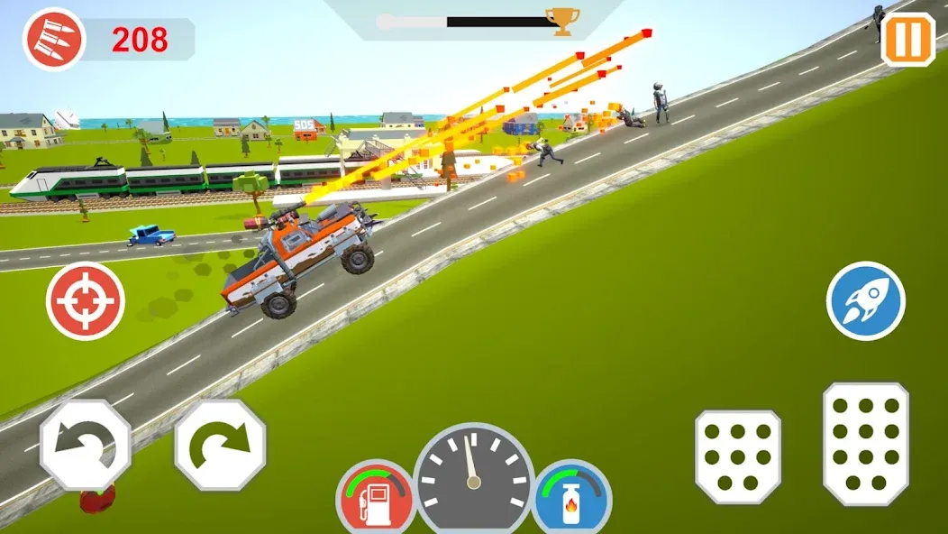 Zombie Cars Crush: Racing Die (Зомби Карс)  [МОД Бесконечные деньги] Screenshot 5