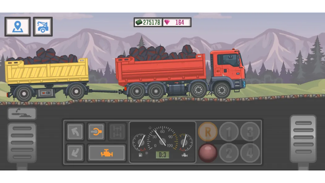 Trucker and Trucks  [МОД Unlimited Money] Screenshot 1