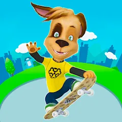 Скачать взлом Pooches: Skateboard [МОД Menu] на Андроид