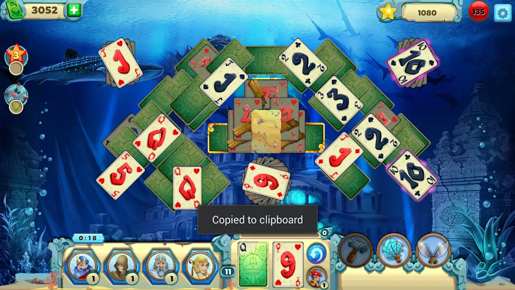 Solitaire Atlantis (олитэр Атлантис)  [МОД Много монет] Screenshot 3