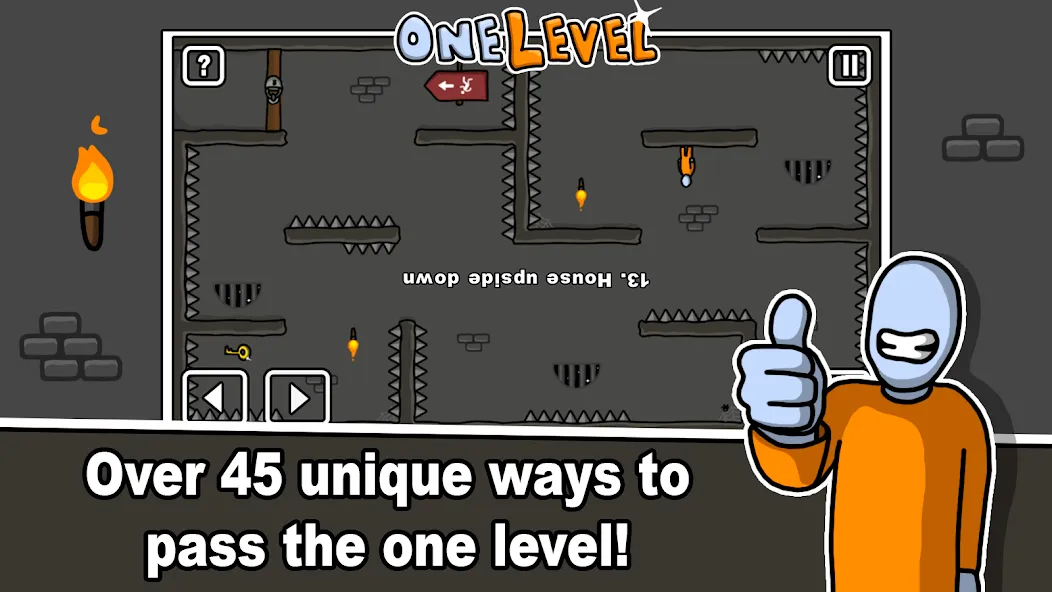 One Level: Stickman Jailbreak (Уан Левел)  [МОД Много монет] Screenshot 2