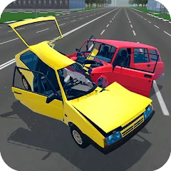 Скачать взлом Russian Car Crash Simulator (Рашн Кар Краш Симулятор)  [МОД Много монет] на Андроид
