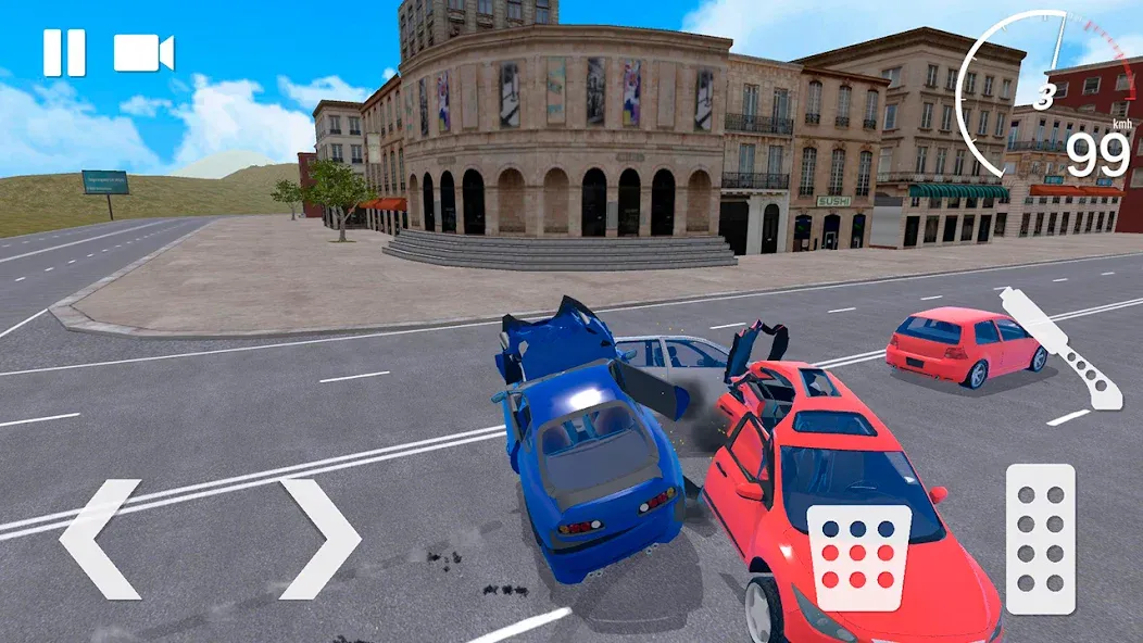 Traffic Crashes Car Crash (Трафик Краш Кар Краш)  [МОД Все открыто] Screenshot 4