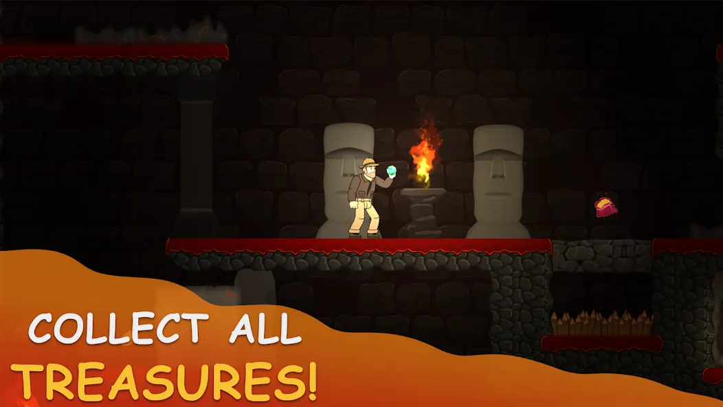 Volcano Escape (Вулканическое бегство)  [МОД Много монет] Screenshot 1