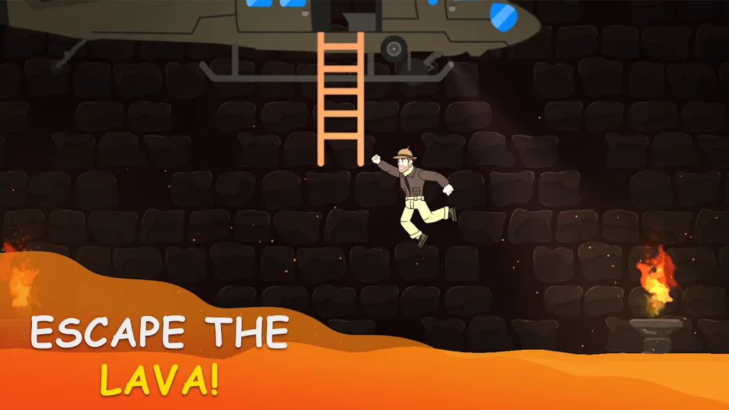 Volcano Escape (Вулканическое бегство)  [МОД Много монет] Screenshot 2