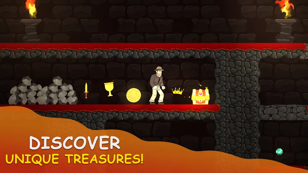 Volcano Escape (Вулканическое бегство)  [МОД Много монет] Screenshot 3
