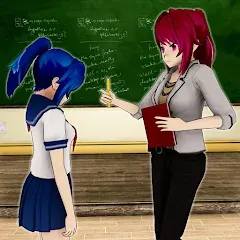 Скачать взлом Anime Girl School Teacher 3D [МОД Меню] на Андроид