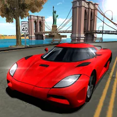 Скачать взлом Car Driving Simulator: NY (Симулятор вождения автомобиля)  [МОД Меню] на Андроид
