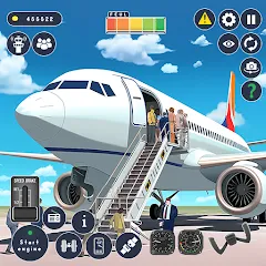 Скачать взлом Airplane Game Flight Simulator [МОД Меню] на Андроид