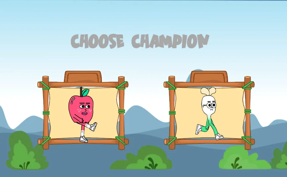 apple and onion running game (эппл энд онион раннинг гейм)  [МОД Бесконечные монеты] Screenshot 1