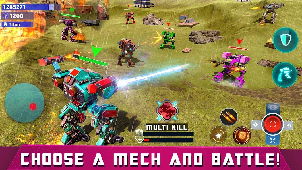 Mech Robot Wars - Multi Robot  [МОД Unlimited Money] Screenshot 2