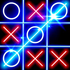 Скачать взлом Tic Tac Toe Glow: 2 Players [МОД Mega Pack] на Андроид
