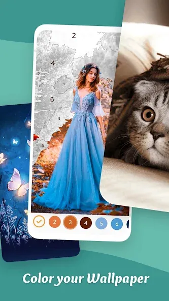 Coloring Game: Paint by Number  [МОД Unlimited Money] Screenshot 3