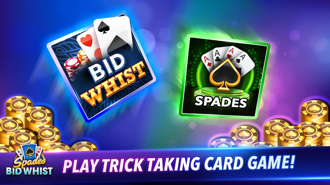 Spades: Bid Whist Classic Game (Бид Вист Классик)  [МОД Меню] Screenshot 1