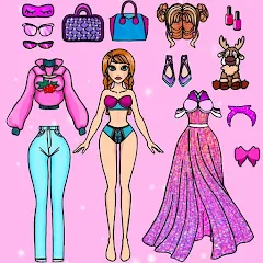 Скачать взлом Doll Dress Up Makeup Girl Game (Чиби кукла одевает девушку игры)  [МОД Mega Pack] на Андроид
