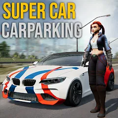 Скачать взлом Super car parking - Car games [МОД Все открыто] на Андроид