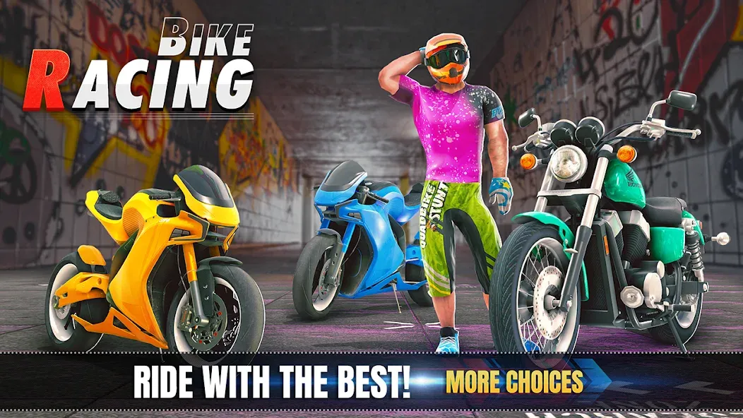 3d Bike Racing Bike Race Games  [МОД Много монет] Screenshot 5