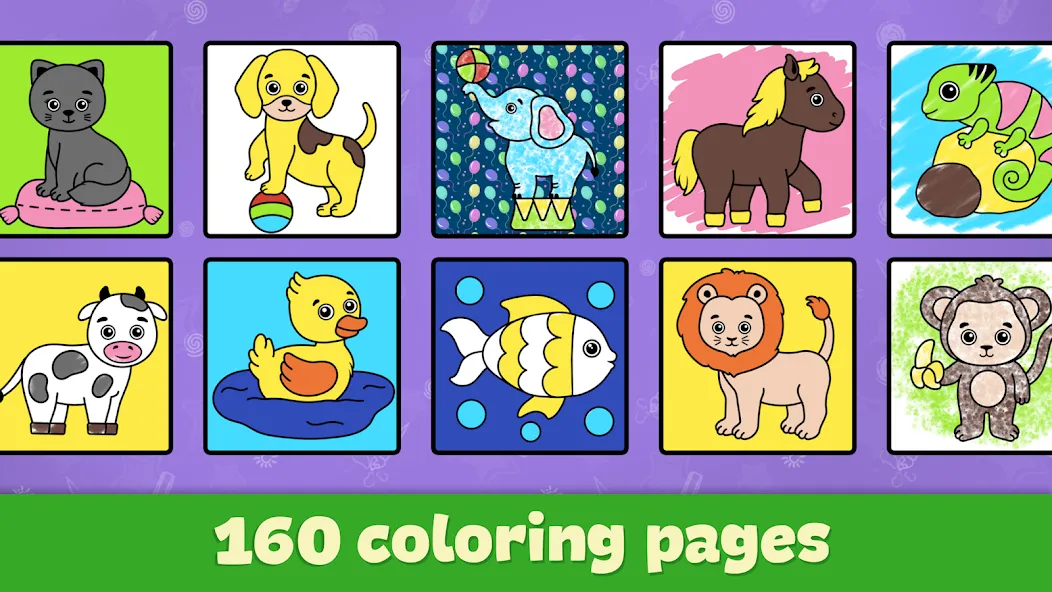 Kids Coloring & Drawing Games  [МОД Mega Pack] Screenshot 5